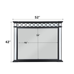 Varian II - Mirror - Mirrored, Black & Sliver