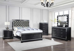 Cappola - 5-Drawer Bedroom Chest - Black