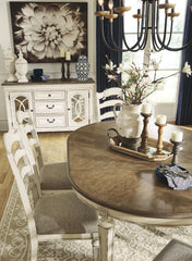 Realyn - Dining UPH Side Chair (Set of 2) - Ladderback - Chipped White