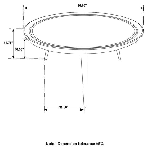 Zoe - Round Mango Wood Coffee Table - Natural