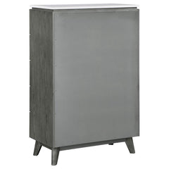 Nathan - 5-Drawer Bedroom Chest - Gray