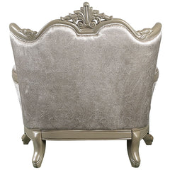 Libertee - Chair With Pillow - Beige Fabric & Champagne