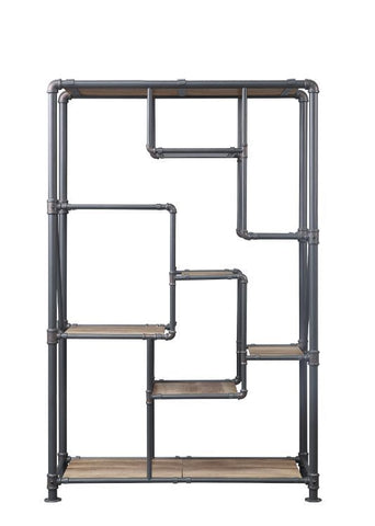 Brantley - Bookshelf - Antique Oak & Sandy Gray