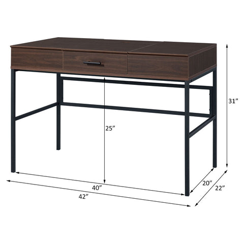 Verster - Desk - Oak & Black Finish