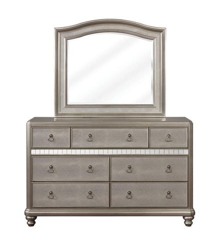 Bling - Game 7-Drawer Dresser - Metallic Platinum