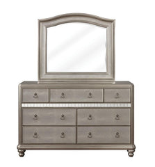 Bling - Game 7-Drawer Dresser - Metallic Platinum