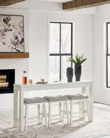 Robbinsdale - Rectangular Dining Room Counter Table Set (Set of 4) - Antique White