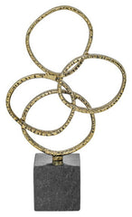 Wellcott - Sculpture - Gold Finish / Black