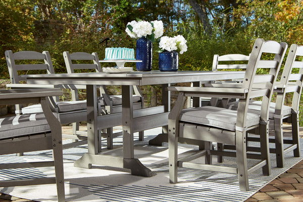 Visola - 7 Pc. - Dining Set with 6 Chairs - Gray