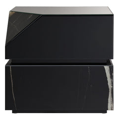 Drisana - End Table - Black Mirrored Finish