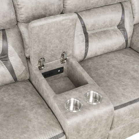 Greer - Glider Loveseat W/ Console