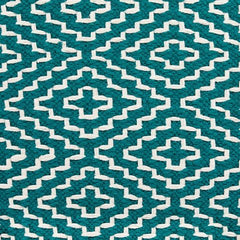 Brynnsen - Pouf - Teal / Ivory