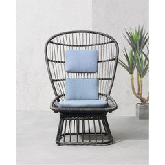 Qudrat - Patio Lounge Chair - Black