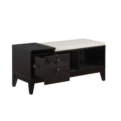 Boyet - Bench - Cream Fabric & Black