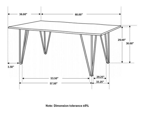 Topeka - Live Edge Dining Table - Mango Cocoa