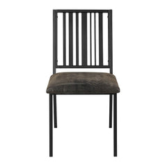 Zudora - Side Chair (Set of 2) - Synthetic Leather & Black