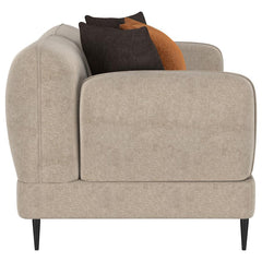 Jade - 2-Piece Chenille Upholstered Sofa Set - Latte