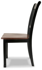 Owingsville - Black / Brown - Dining Room Side Chair (Set of 2)