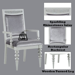 Maverick - Arm Chair (Set of 2) - Fabric & Platinum