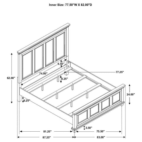 Bennington - Wood Eastern King Panel Bed - Acacia Brown