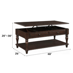 Farrel - Coffee Table With Lift Top - Walnut