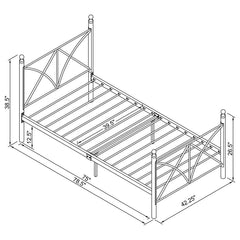 Hart - Metal Open Frame Bed