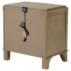 Trenton - 2-Drawer Nightstand Bedside Table - Washed Mango