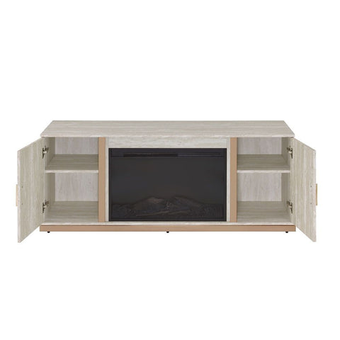 Vanna - Console Cabinet With Fireplace - White