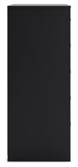 Finch - Five Drawer Chest - 46" Height - Black