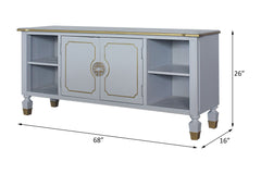 House - Marchese TV Stand - Pearl Gray Finish