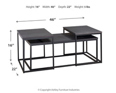 Yarlow - Black - Home Office Lift Top Desk