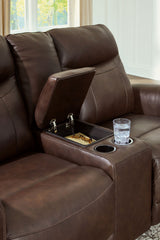 Gravier - Power Reclining Loveseat With Console / Adjustable Headrest - Cordova