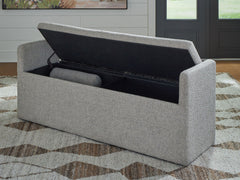 Galliden - Large Upholstered Dining Room Bench - Beige