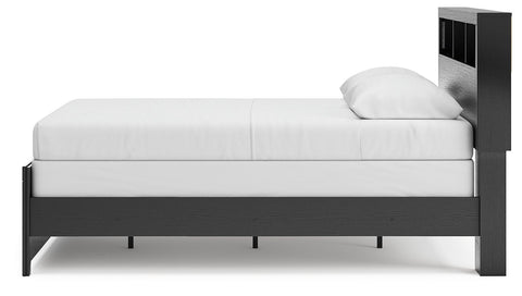 Broachmyn - Lighted Bookcase Panel Bed