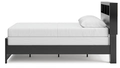 Broachmyn - Lighted Bookcase Panel Bed