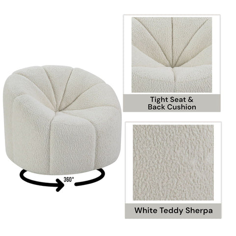 Osmash - Chair - White Teddy Sherpa