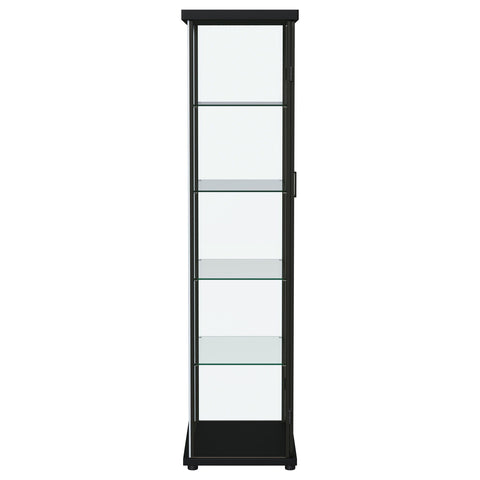 Aero - 5-Shelf Display Curio Cabinet With Led Lighting