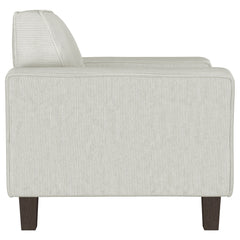 Deerhurst - Upholstered Track Arm Tufted Accent Chair - Greige