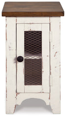 Wystfield - Chair Side End Table - White / Brown