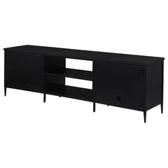 Amherst - 2-Door 70" Metal TV Stand Media Console - Black