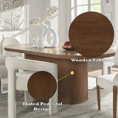 Gamarya - Dining Table - Dark Oak