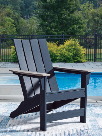 East Beach - Adirondack Chair - Black / Beige