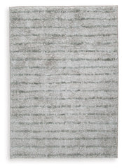 Laddway - 5' x 7' Rug - Cream / Green