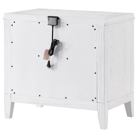 Marielle - 2-Drawer Nightstand Bedside Table - Distressed White