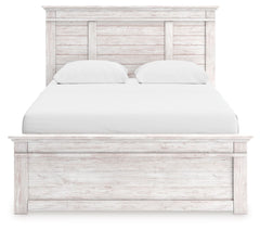 Makidern - Panel Storage Bed With 2 Under Bed Storage Units
