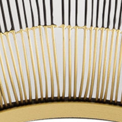 Dallmen - Accent Mirror - Black / Gold Finish