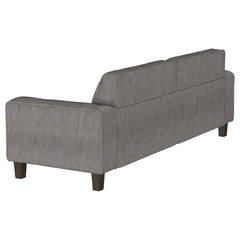 Deerhurst - Upholstered Track Arm Tufted Sofa - Charcoal