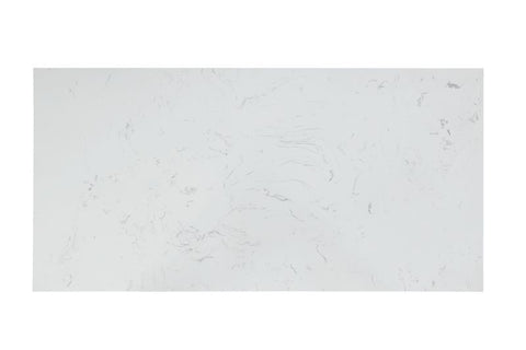 Rorratt - Kitchen Island - Marble Top & White