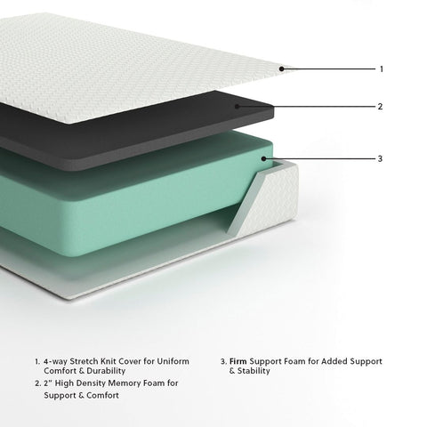 Chime 12 Inch Memory Foam - Memory Foam Mattress