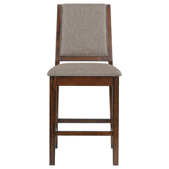 Patterson - Upholstered Counter Chair (Set of 2) - Mango Oak